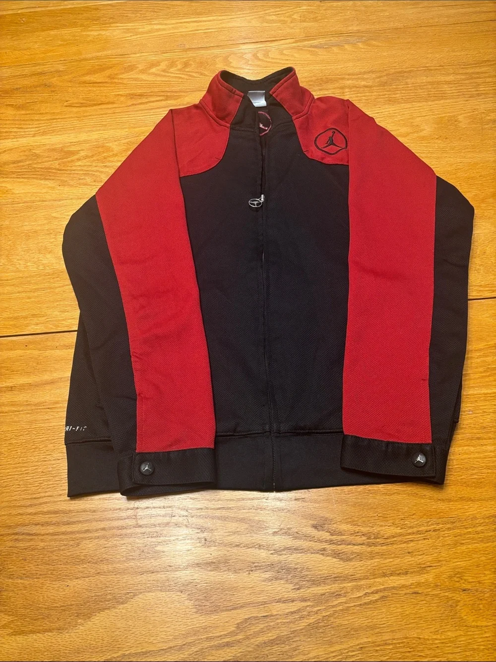 Jordan Kids Red and Black Athletic Shorts and Tee Set